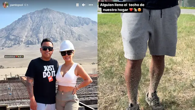 Christian Cueva ayudó a los albañiles de su nueva mansión